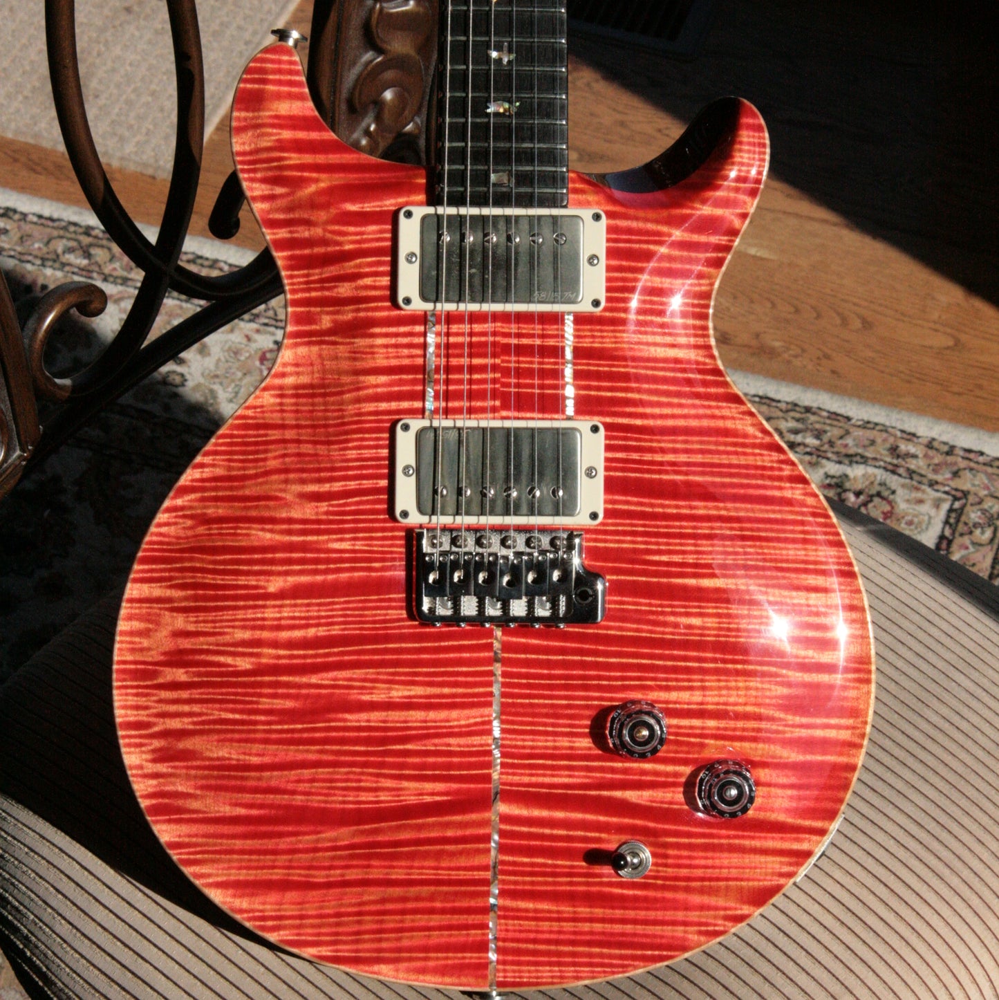 2015 PRS Santana II PRIVATE STOCK! Salmon BRAZILIAN ROSEWOOD! Paul Reed Smith INCREDIBLE TOP!