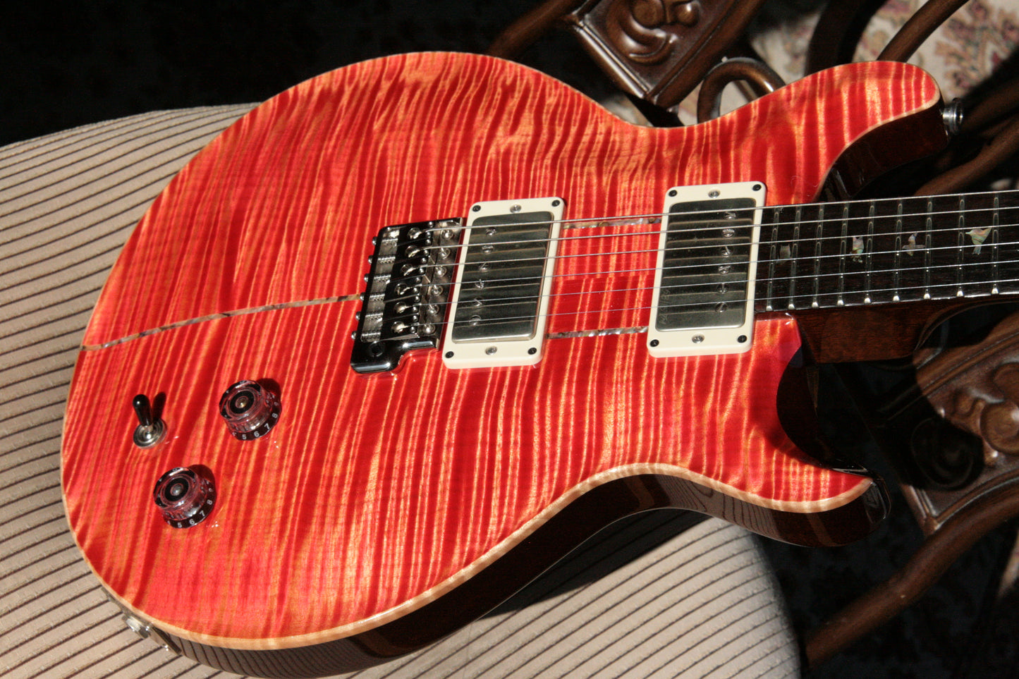 2015 PRS Santana II PRIVATE STOCK! Salmon BRAZILIAN ROSEWOOD! Paul Reed Smith INCREDIBLE TOP!