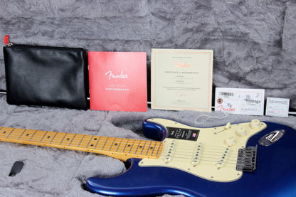 2020 Fender American ULTRA Stratocaster Cobra Blue - Maple Neck Strat USA MINT!