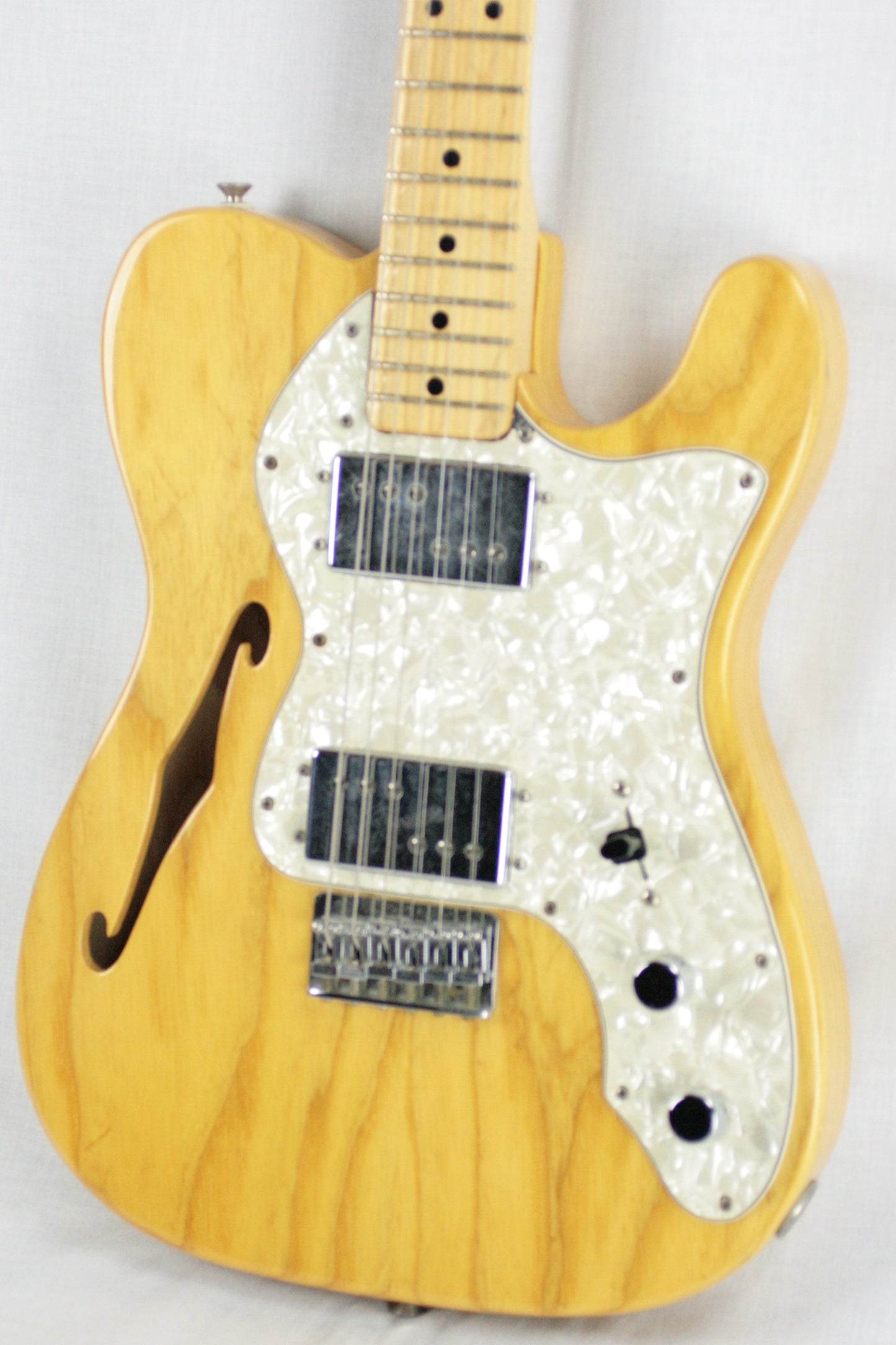 CLEAN 1972 Fender Telecaster Thinline! Vintage 1970's Tele! Single-String Tree! 100% Original!