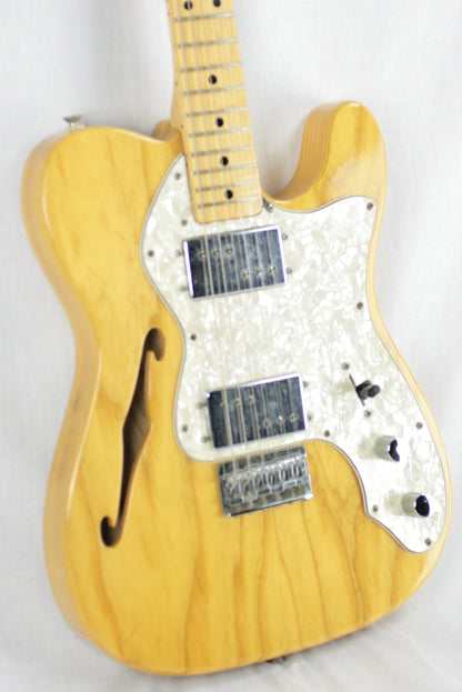 CLEAN 1972 Fender Telecaster Thinline! Vintage 1970's Tele! Single-String Tree! 100% Original!