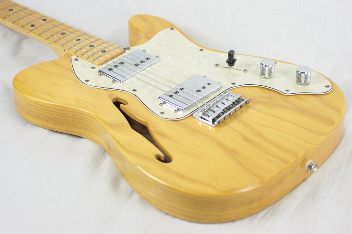 CLEAN 1972 Fender Telecaster Thinline! Vintage 1970's Tele! Single-String Tree! 100% Original!