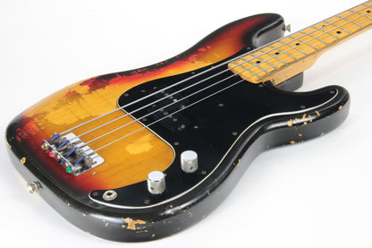 1977 Fender Precision Bass Vintage - Sunburst, Maple Board, P-Bass, Real Relic, not Custom Shop!