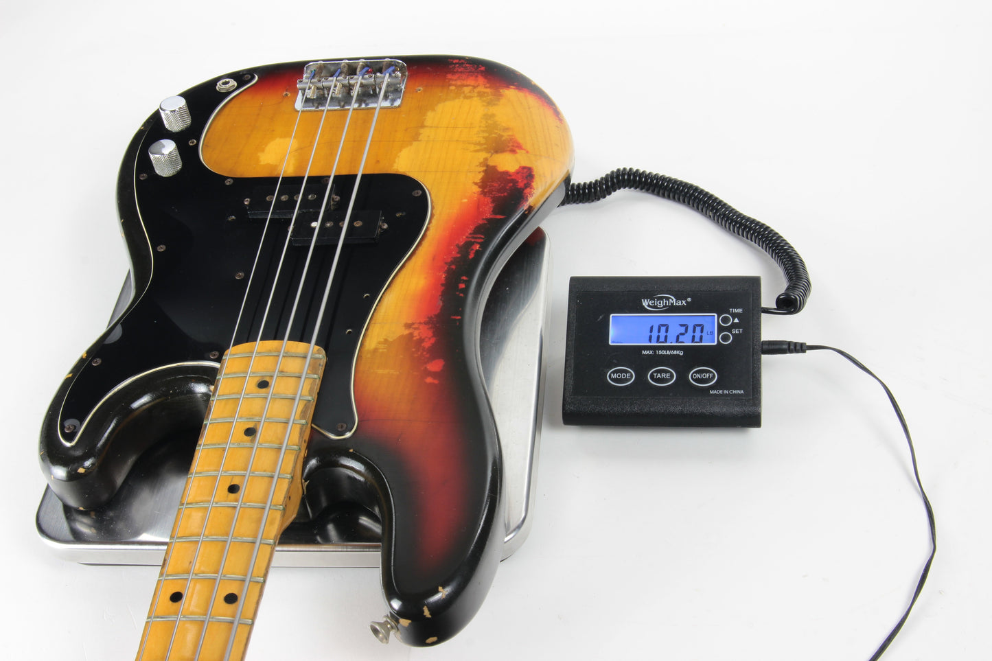 1977 Fender Precision Bass Vintage - Sunburst, Maple Board, P-Bass, Real Relic, not Custom Shop!