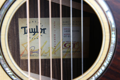 2021 Taylor GT 811 Grand Theater Rosewood Acoustic Guitar -- Small Body, Plays Great! 800 Series