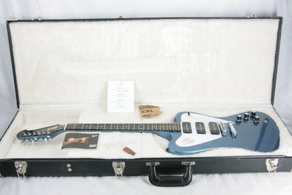 2011 Gibson Firebird Studio Non-Reverse Pelham Blue 3 P90's w/ OHSC! MINTY!