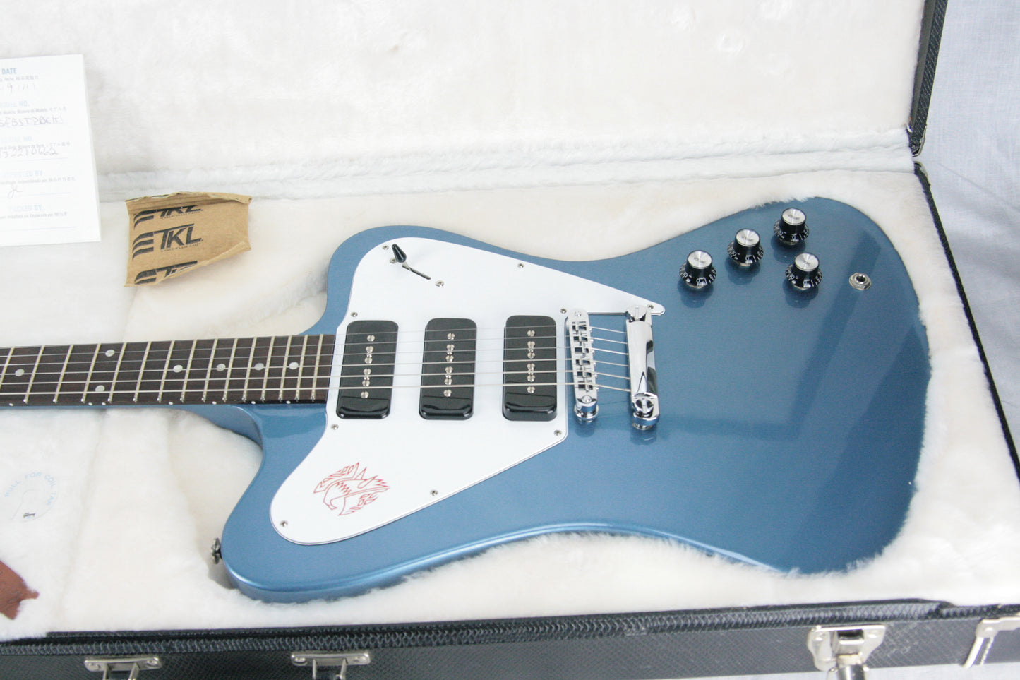 2011 Gibson Firebird Studio Non-Reverse Pelham Blue 3 P90's w/ OHSC! MINTY!