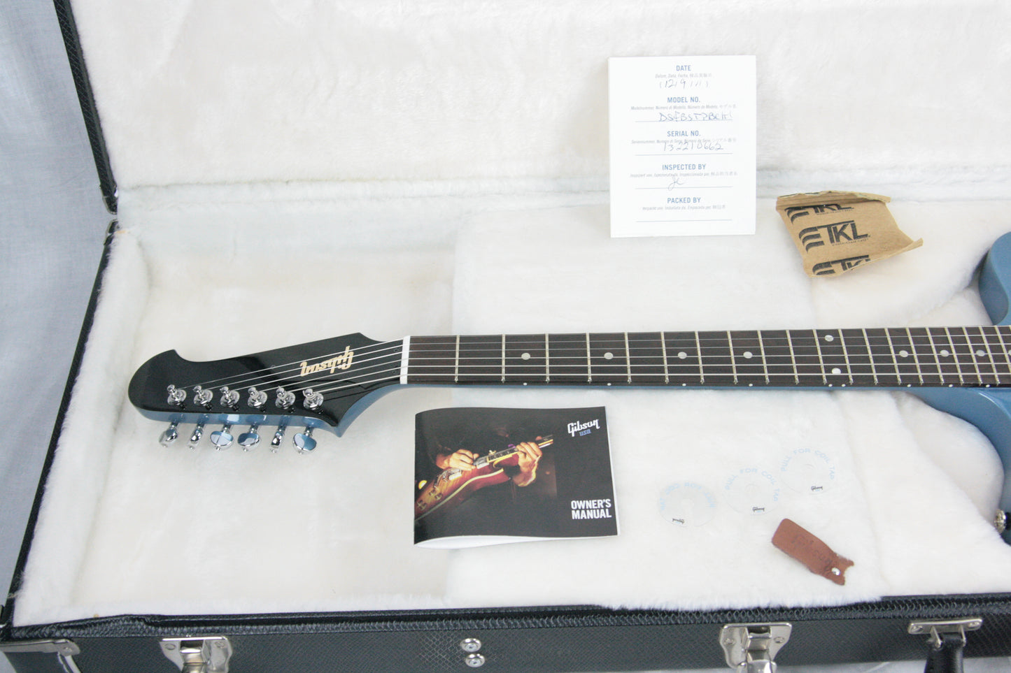2011 Gibson Firebird Non-Reverse Pelham Blue 3 P90's w/ OHSC! MINTY!