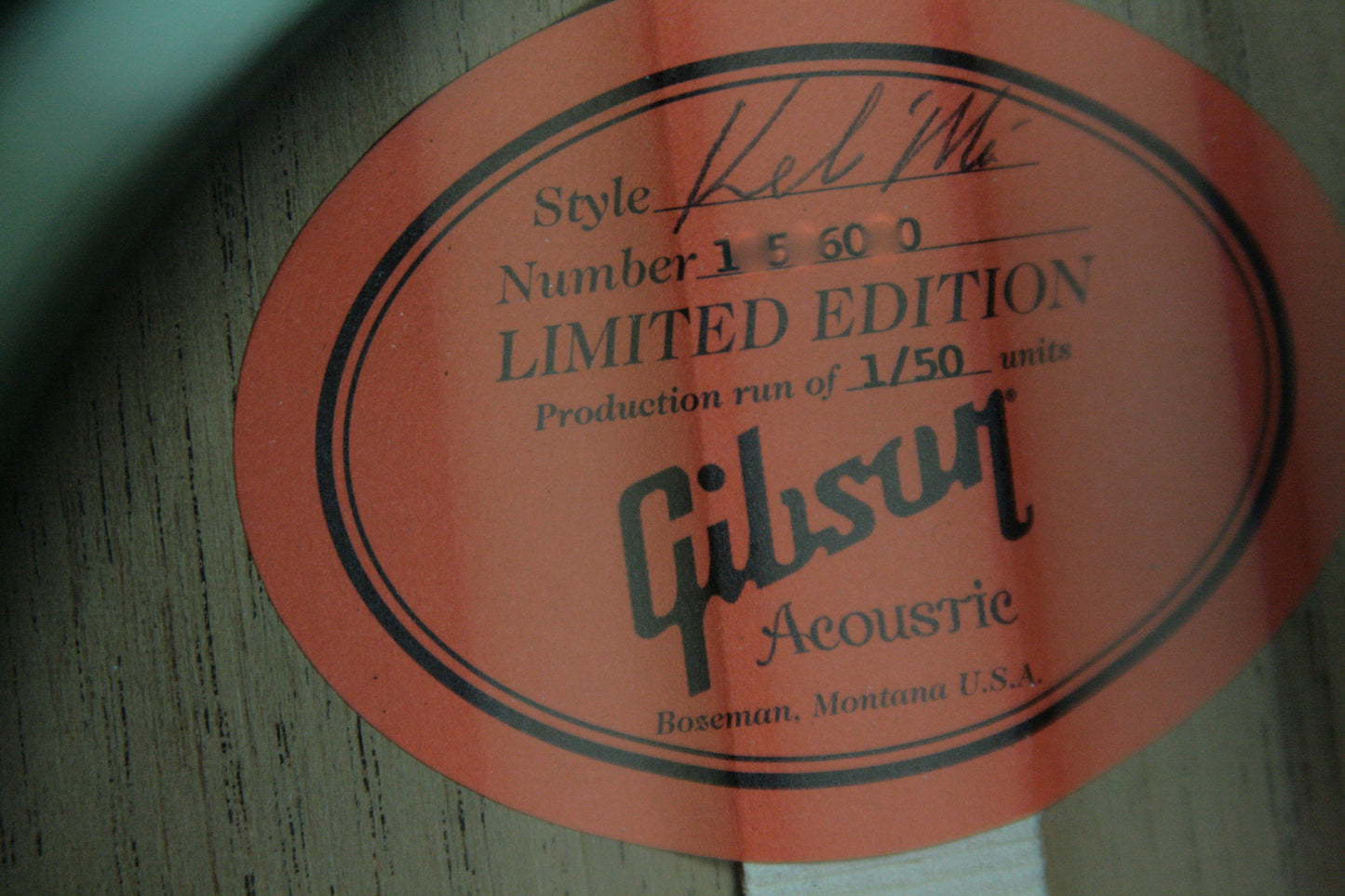 2016 Gibson Keb Mo Custom Royale HAND-SIGNED! Adi-top l-00 l2 l1 lg2
