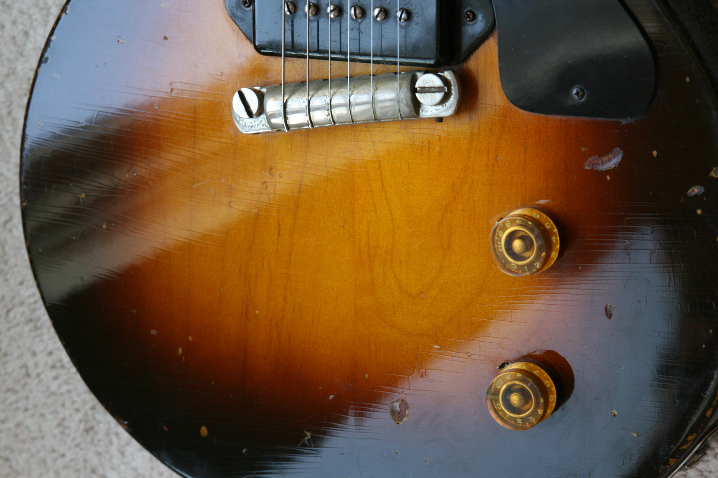 RARE 1954 Gibson Les Paul Jr 2-PIECE MAPLE BODY! Junior Standard
