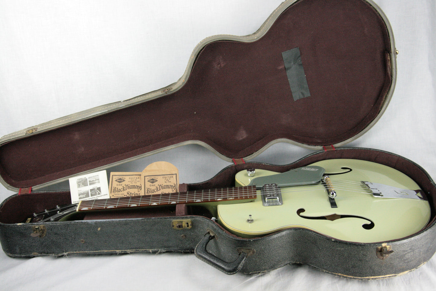 c. 1959 Gretsch 6125 Anniversary Two-Tone SMOKE GREEN w/ PAF Filtertron! Trestle-Bracing!