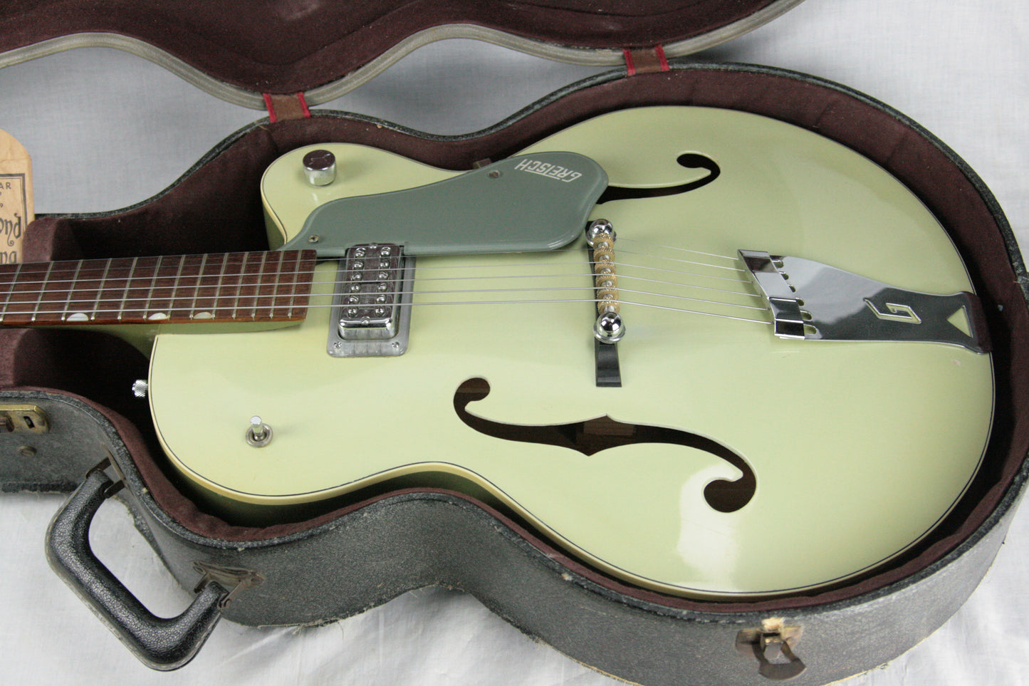 c. 1959 Gretsch 6125 Anniversary Two-Tone SMOKE GREEN w/ PAF Filtertron! Trestle-Bracing!