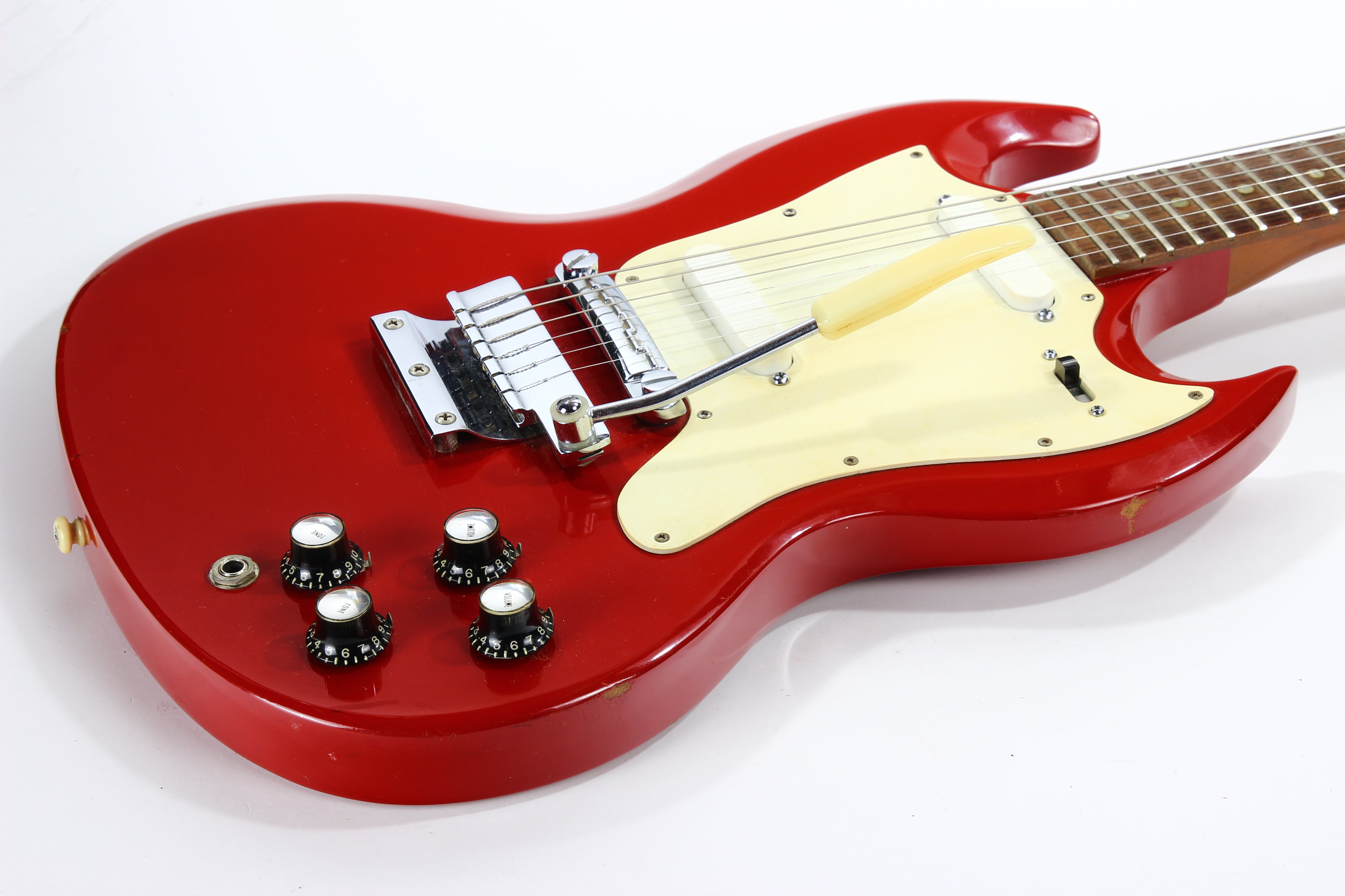 1966 Gibson SG Melody Maker D Vintage Electric Guitar FIRE ENGINE RED --  100% Original w/ Case, Cardinal