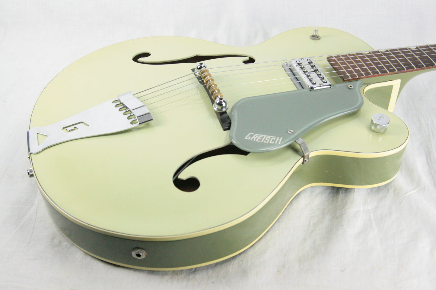 c. 1959 Gretsch 6125 Anniversary Two-Tone SMOKE GREEN w/ PAF Filtertron! Trestle-Bracing!