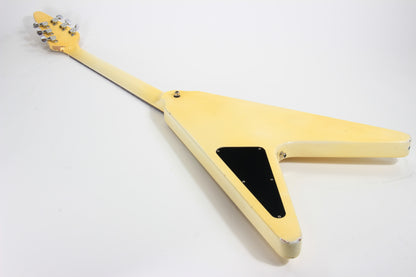 1984 Gibson Flying V Designer Series 31t - White, Tim Shaw Patent # Humbuckers, Stoptail