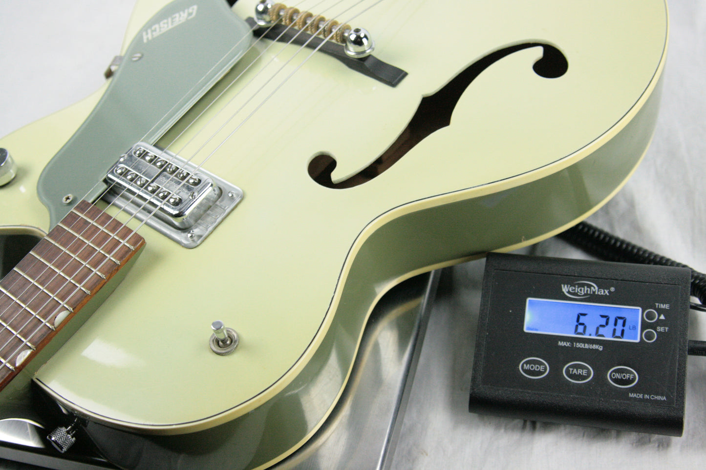 c. 1959 Gretsch 6125 Anniversary Two-Tone SMOKE GREEN w/ PAF Filtertron! Trestle-Bracing!