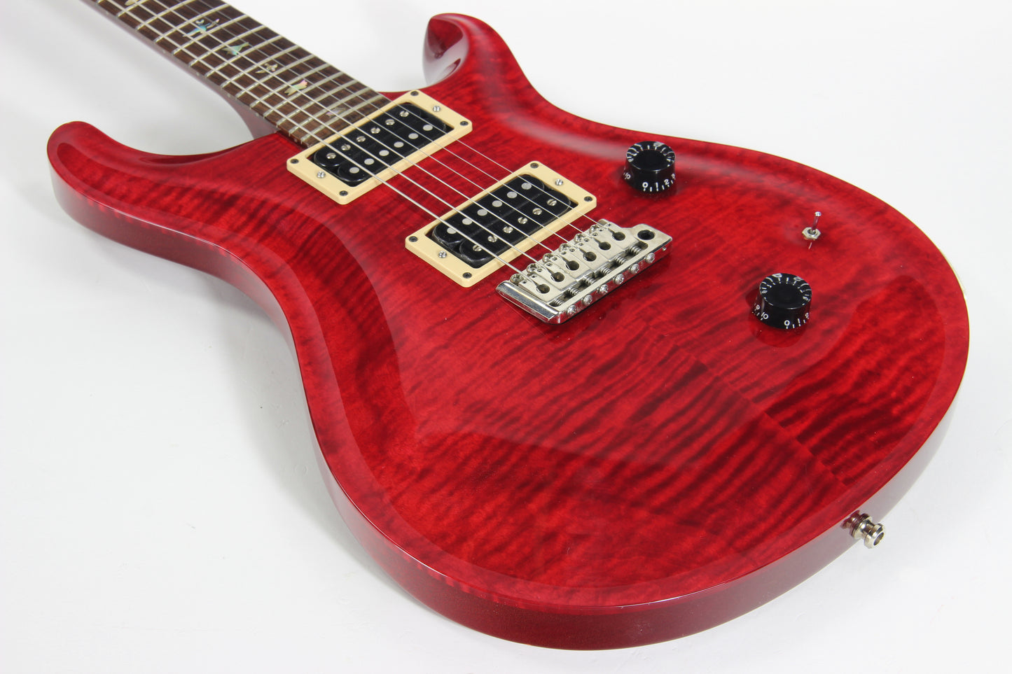 1987 PRS Custom 24 Guitar BRAZILIAN ROSEWOOD Paul Reed Smith - Scarlet Red, Bird Inlays