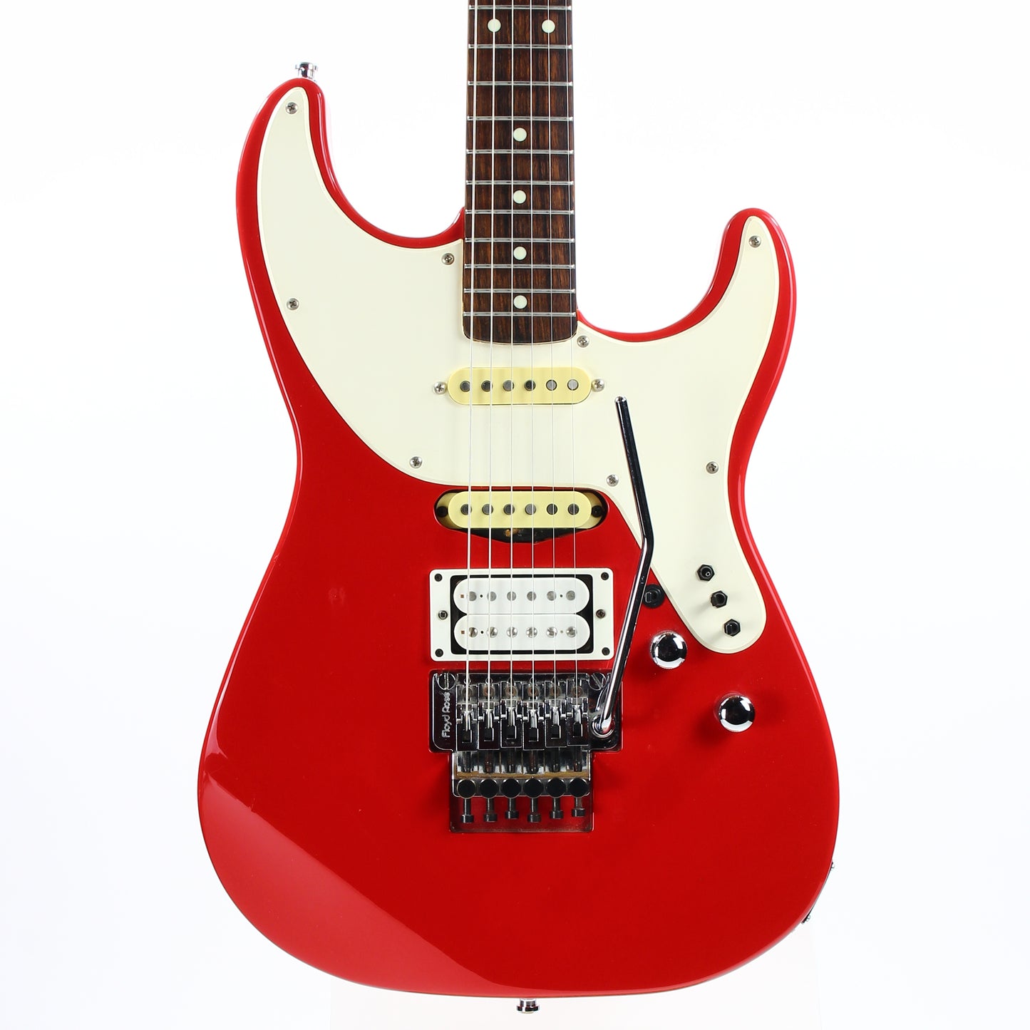 1987 Kramer E.E. Pro 1 Elliot Easton RED Signature Super Strat -- White Pickguard, Stratocaster 1980's