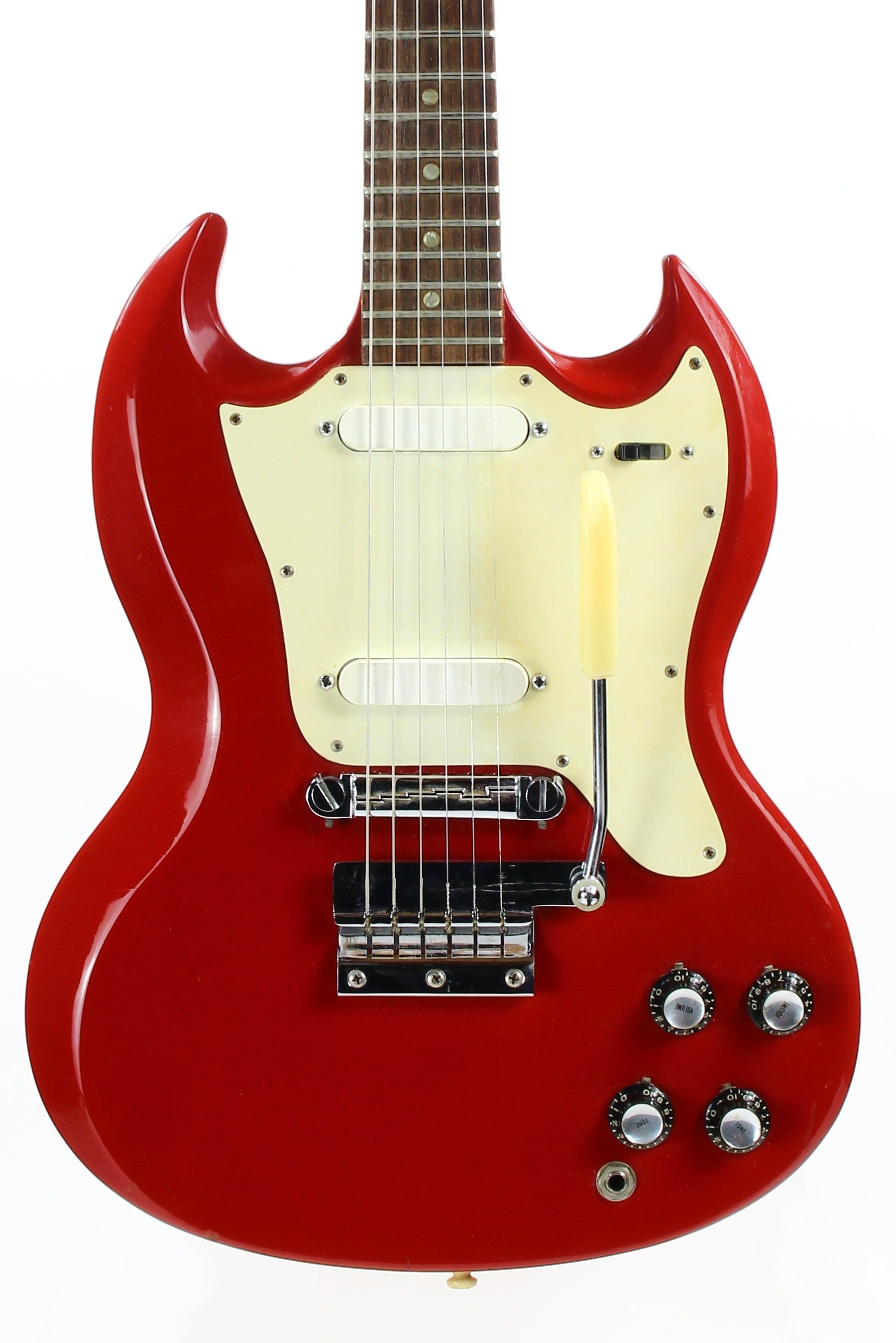 1966 Gibson SG Melody Maker D Vintage Electric Guitar FIRE ENGINE RED --  100% Original w/ Case, Cardinal