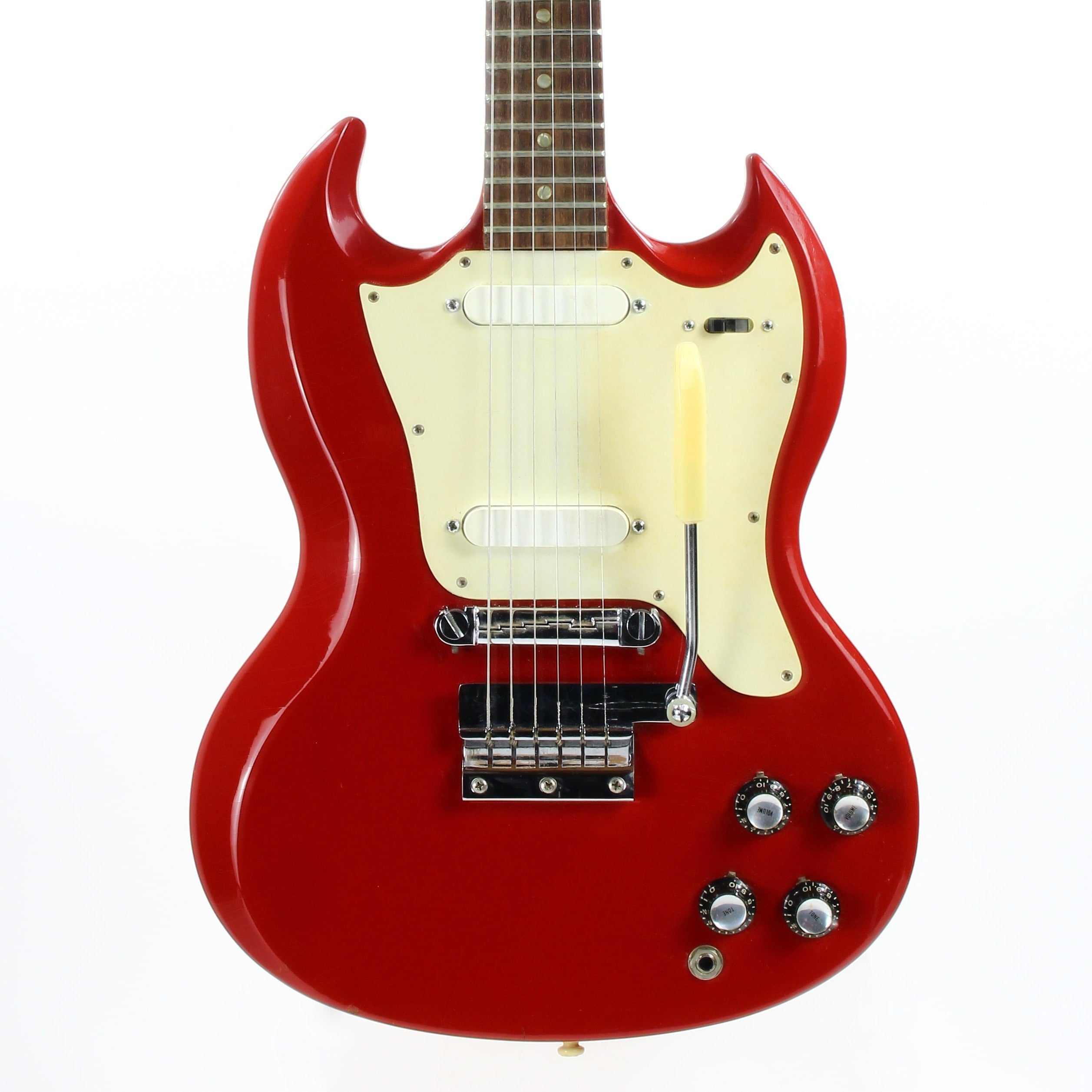 1966 Gibson SG Melody Maker D Vintage Electric Guitar FIRE ENGINE RED | 100% Original w/ Case, Cardinal
