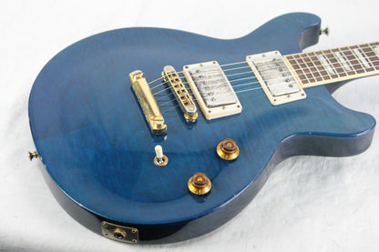 1998 Gibson Les Paul Standard Plus DC Teal Blue! Double Cut LP! Flametop