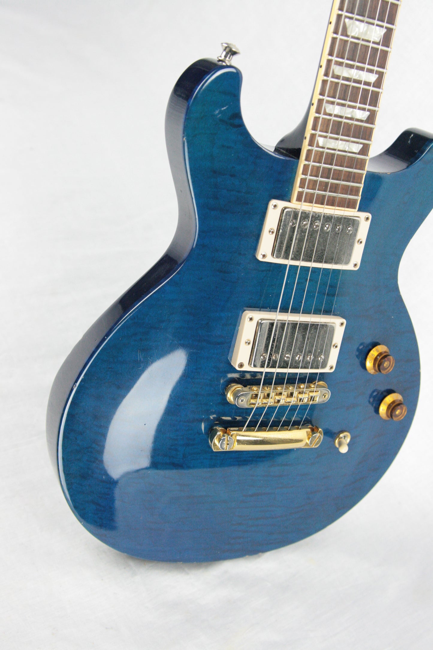 1998 Gibson Les Paul Standard Plus DC Teal Blue! Double Cut LP! Flametop