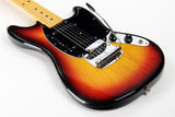 *SOLD*  1976 Fender MUSTANG w/ Original Case, Tags - Sunburst Maple Neck Vintage 24" Scale!