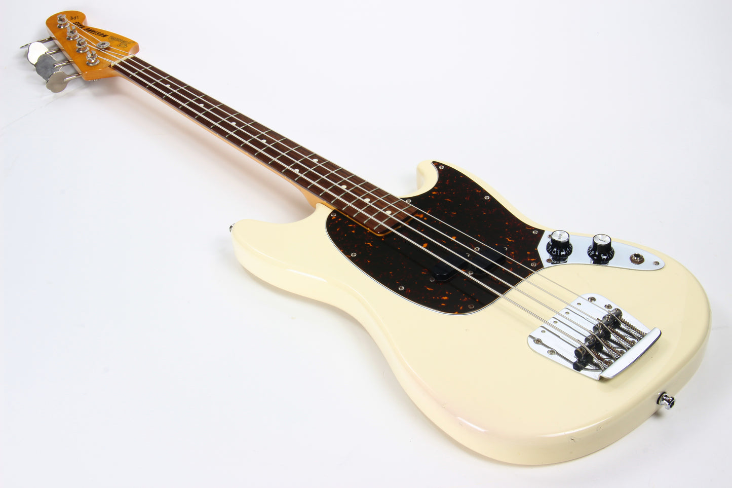 c. 1994 Fender Japan Mustang Bass Olympic White - MIJ Shortscale Vintage Reissue