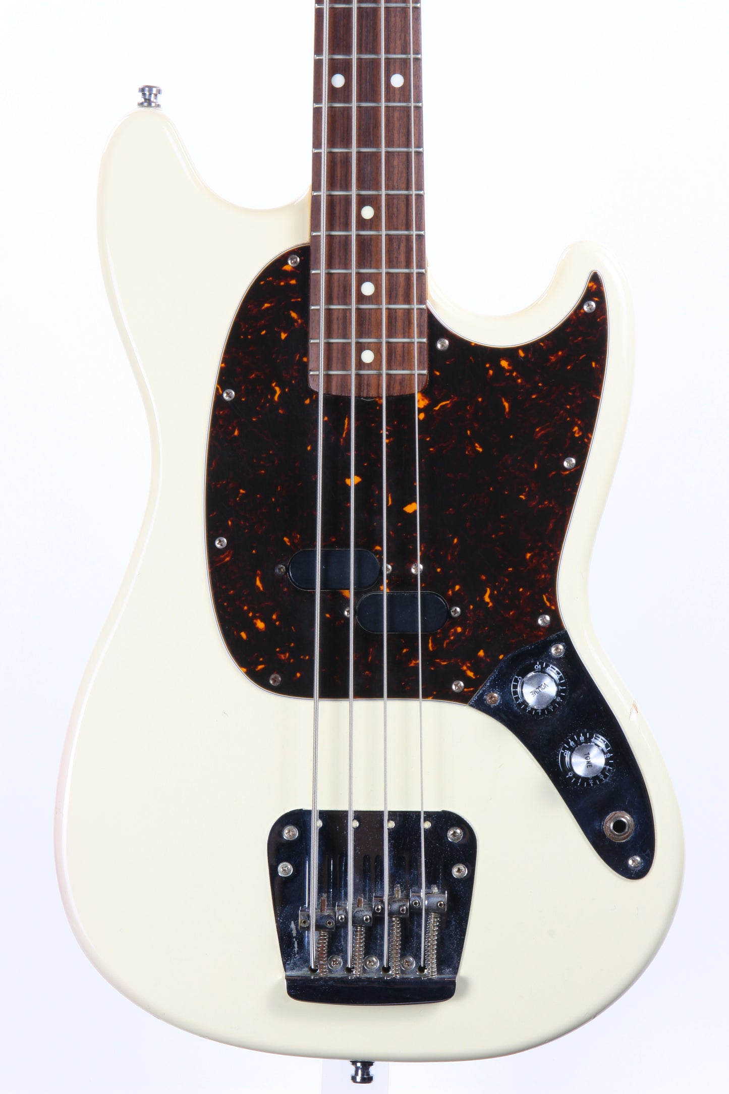 c. 1994 Fender Japan Mustang Bass Olympic White - MIJ Shortscale Vintage Reissue