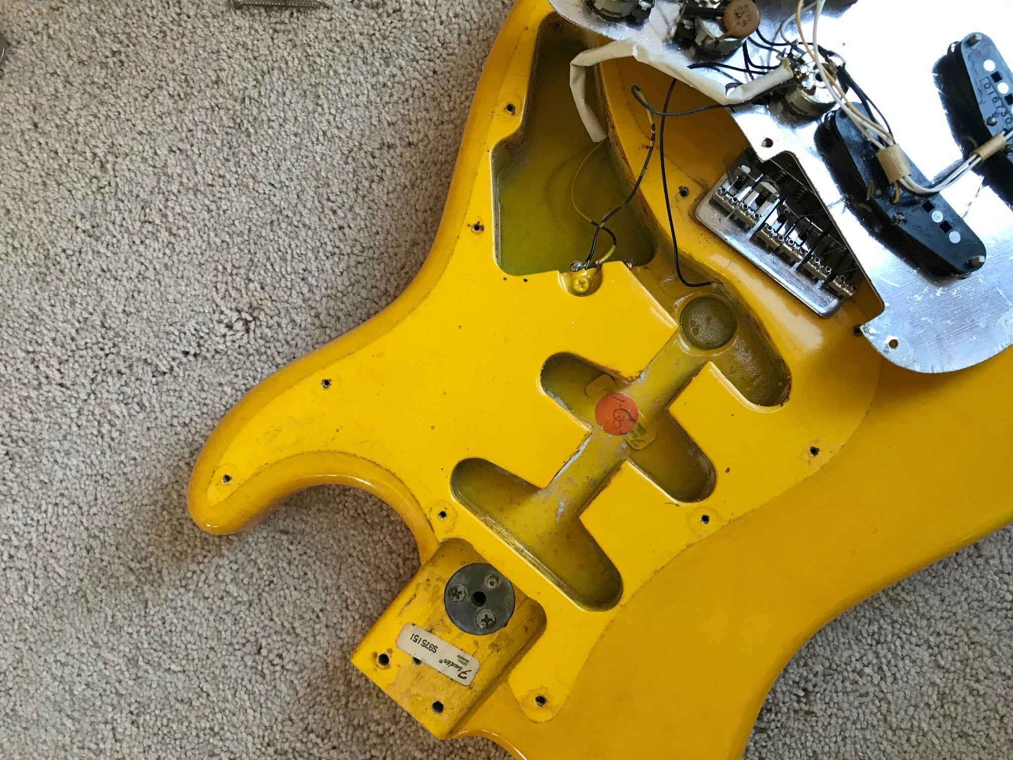 1981 Fender MONACO YELLOW Stratocaster International Color Series Stra ...