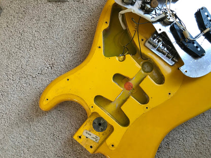 1981 Fender MONACO YELLOW Stratocaster International Color Series Strat 1979 1970's Hardtail