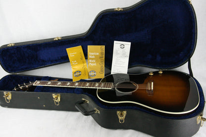 1999 Gibson J-160E Acoustic Electric Guitar Sunburst w/ case! John Lennon Beatles, plays/sounds great!