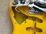 *SOLD*  1981 Fender MONACO YELLOW Stratocaster International Color Series Strat 1979 1970's Hardtail