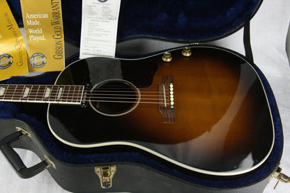 1999 Gibson J-160E Acoustic Electric Guitar Sunburst w/ case! John Lennon Beatles, plays/sounds great!