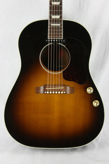 1999 Gibson J-160E Acoustic Electric Guitar Sunburst w/ case! John Lennon Beatles, plays/sounds great!