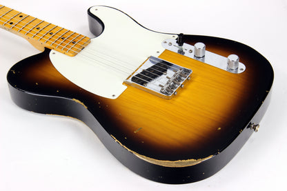 2015 Fender Custom Shop 1955 Esquire Relic Limited Edition NAMM Telecaster - Ash Body, Sunburst, LIGHTWEIGHT!