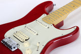 *SOLD*  2000 Fender American Deluxe Fat Strat HSS Stratocaster Floyd Rose Mini Locking Bridge - USA Made, Crimson Red