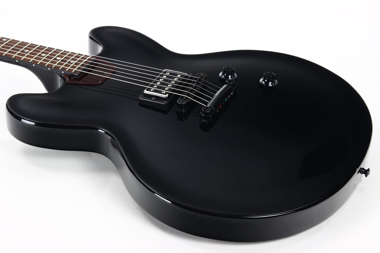 2013 Gibson Memphis ES-335 Studio Stoptail - Ebony Black, One Pickup Tom Delonge-type ES-333