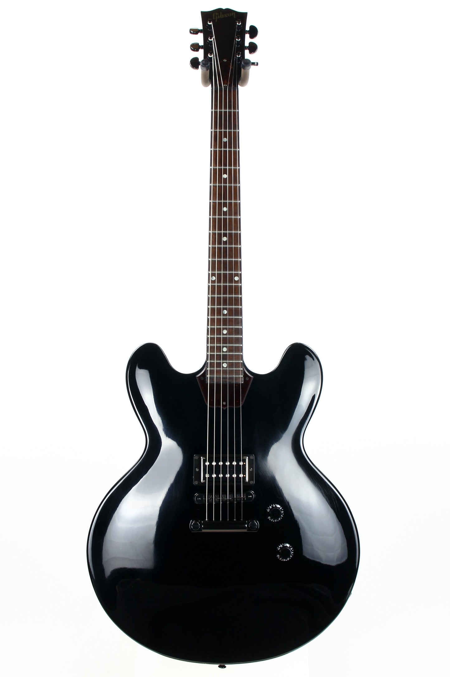 2013 Gibson Memphis ES-335 Studio Stoptail - Ebony Black, One Pickup Tom Delonge-type ES-333