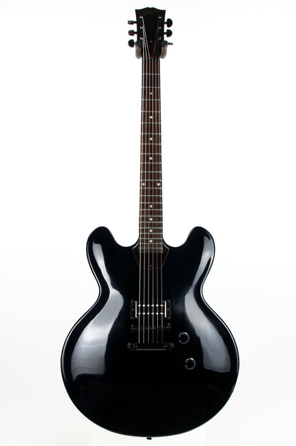 2013 Gibson Memphis ES-335 Studio Stoptail - Ebony Black, One Pickup Tom Delonge-type ES-333