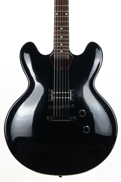 2013 Gibson Memphis ES-335 Studio Stoptail - Ebony Black, One Pickup Tom Delonge-type ES-333