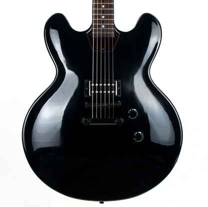 2013 Gibson Memphis ES-335 Studio Stoptail - Ebony Black, One Pickup Tom Delonge-type ES-333