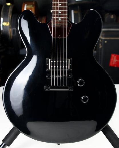 2013 Gibson Memphis ES-335 Studio Stoptail - Ebony Black, One Pickup Tom Delonge-type ES-333