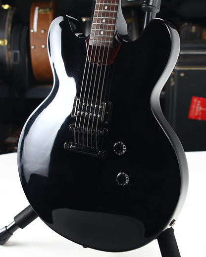 2013 Gibson Memphis ES-335 Studio Stoptail - Ebony Black, One Pickup Tom Delonge-type ES-333