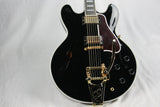 2016 Gibson ES-355 EBONY BLACK Gloss Limited Edition! Gold Bigsby! Memphis 335 345
