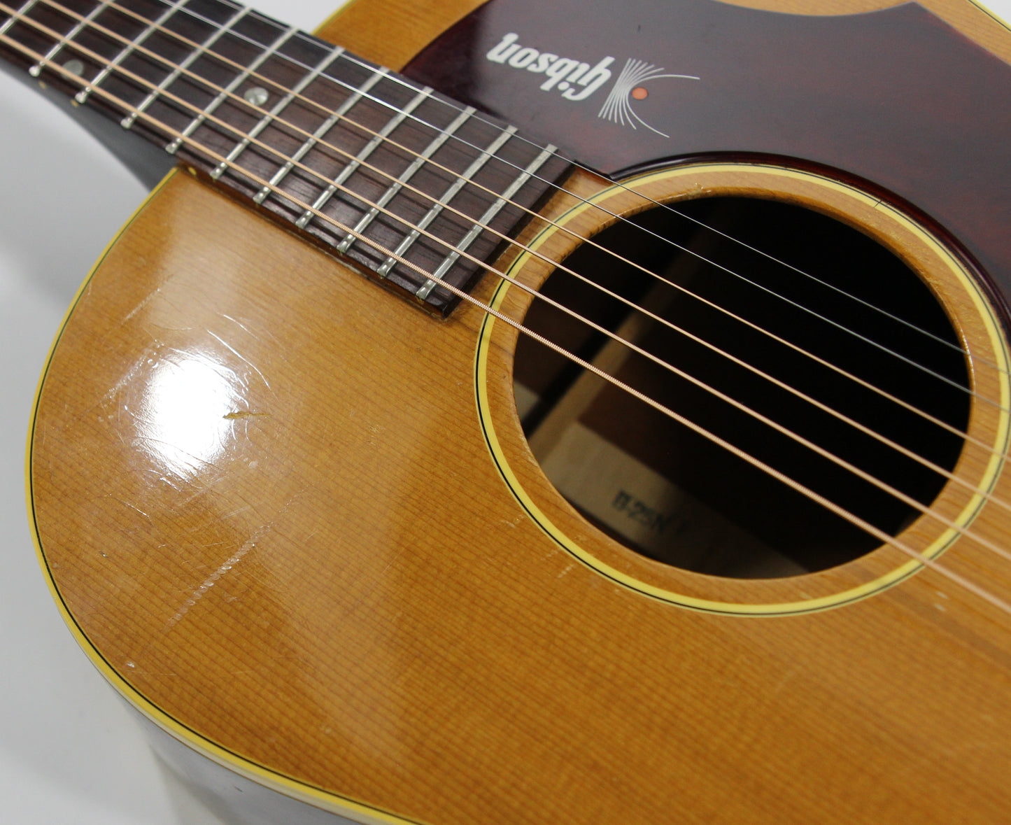 1968 Gibson B-25 Natural Vintage Acoustic Guitar -- B-25N, X-Braced Small-Body, LG-2 L-00 type