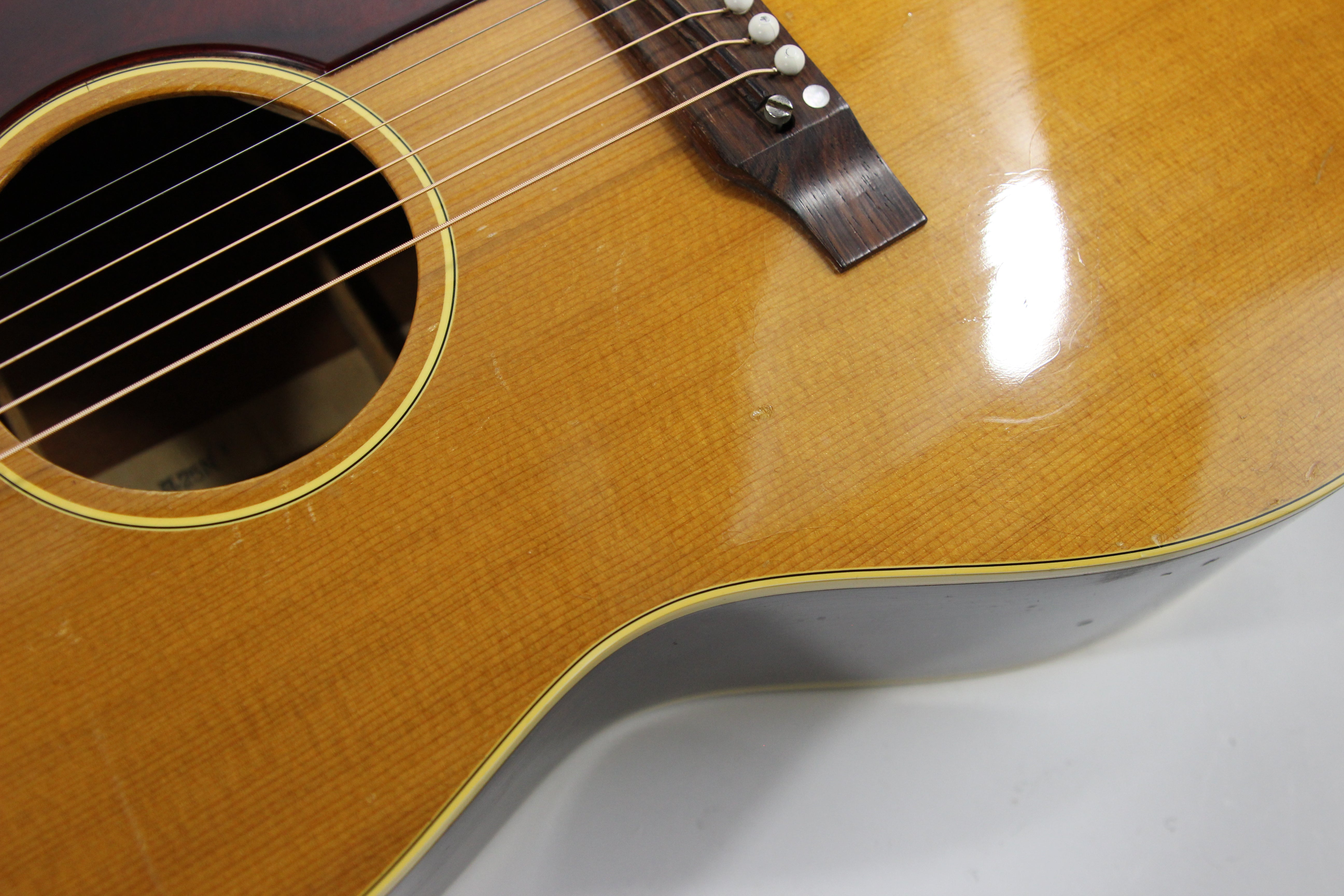 1968 Gibson B-25 Natural Vintage Acoustic Guitar -- B-25N, X-Braced Sm ...