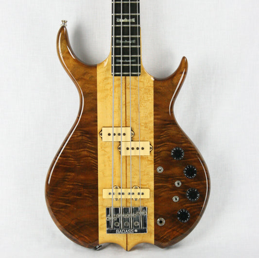 1980 Kramer DMZ 6000B Aluminum Neck Bass Guitar! Ebony board, Flamed Walnut, High-end specs! 650 B