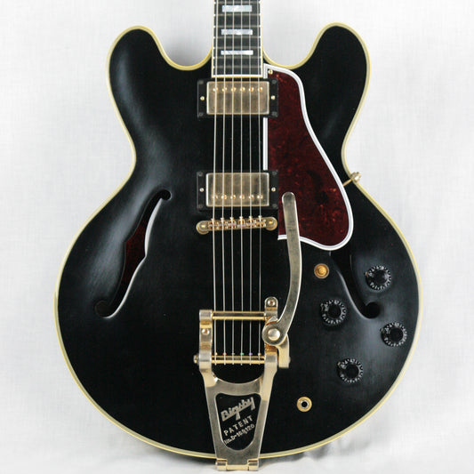 2016 Gibson ES-355 EBONY BLACK VOS Limited Edition! Gold Bigsby! Memphis 335 345