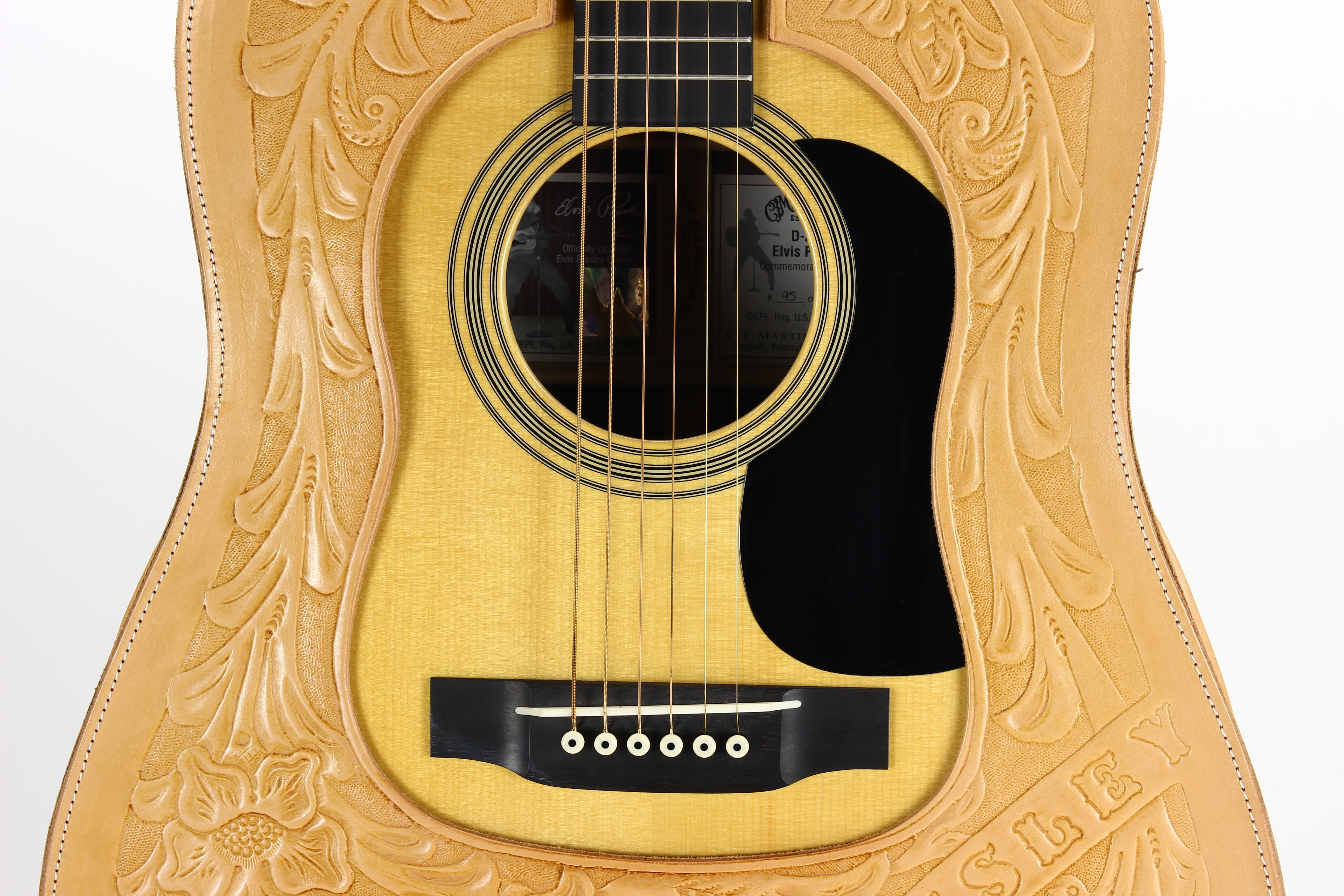 2008 Martin Elvis Presley 1955 D 28M Madagascar Rosewood w Leather Cov Kansas City Vintage Guitars